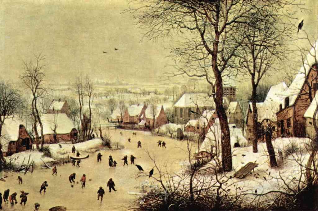 Winter Landscape With Skaters Pieter Bruegel A4 Photo Print