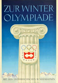 Winter Olympics Innsbruck Vintage Retro Advert Poster A4 Photo Print