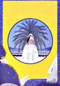 Winter Paradise Scene Vintage Retro Advert Poster A4 Photo Print