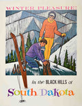 Winter Ski Hills Vintage Retro Advert Poster A4 Photo Print