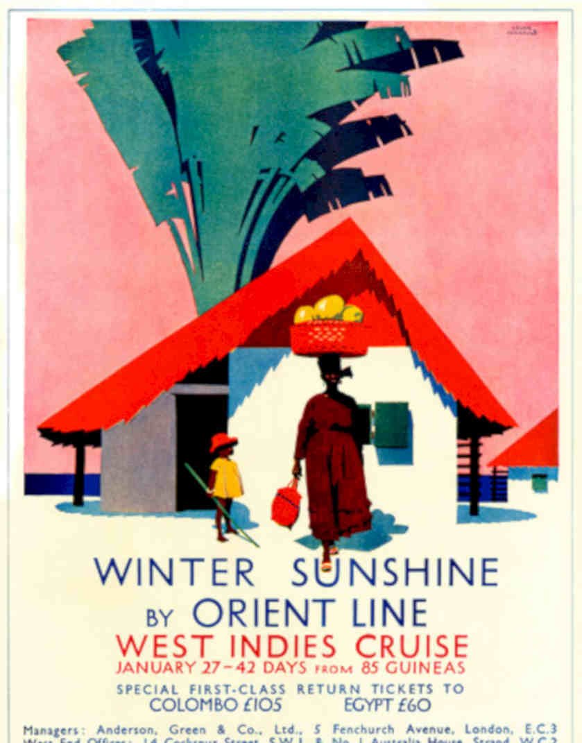 Winter Sunshine Cruise Vintage Retro Advert Poster A4 Photo Print