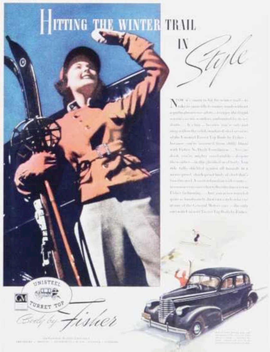 Winter Trail Ski Vintage Retro Advert Ads A4 Photo Print