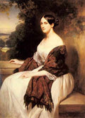 Winterhalter Franz Xavier Portrait Of Madame Ackerman A4 Photo Print