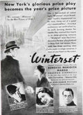 Winterset Play 1936 Vintage Retro Advert Ads A4 Photo Print