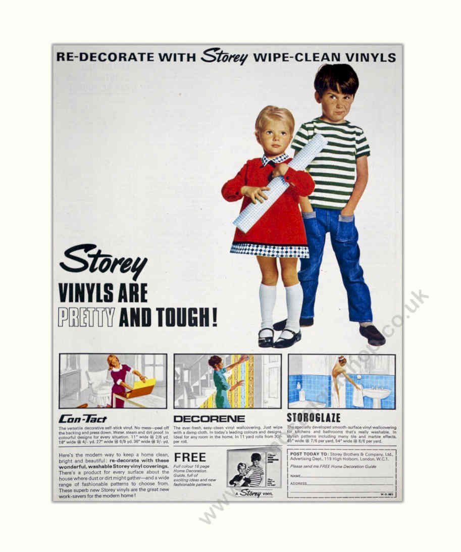 Wipe Clean Vinyls Vintage Retro Advert Poster A4 Photo Print