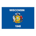 Wisconsin Flag N4202 A4 Photo Print