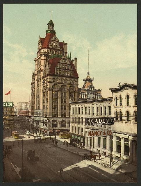 Wisconsin Street Milwaukee Vintage A4 Photo Print
