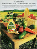 Wishbone Salad Dressing Vintage Retro Advert Ads A4 Photo Print