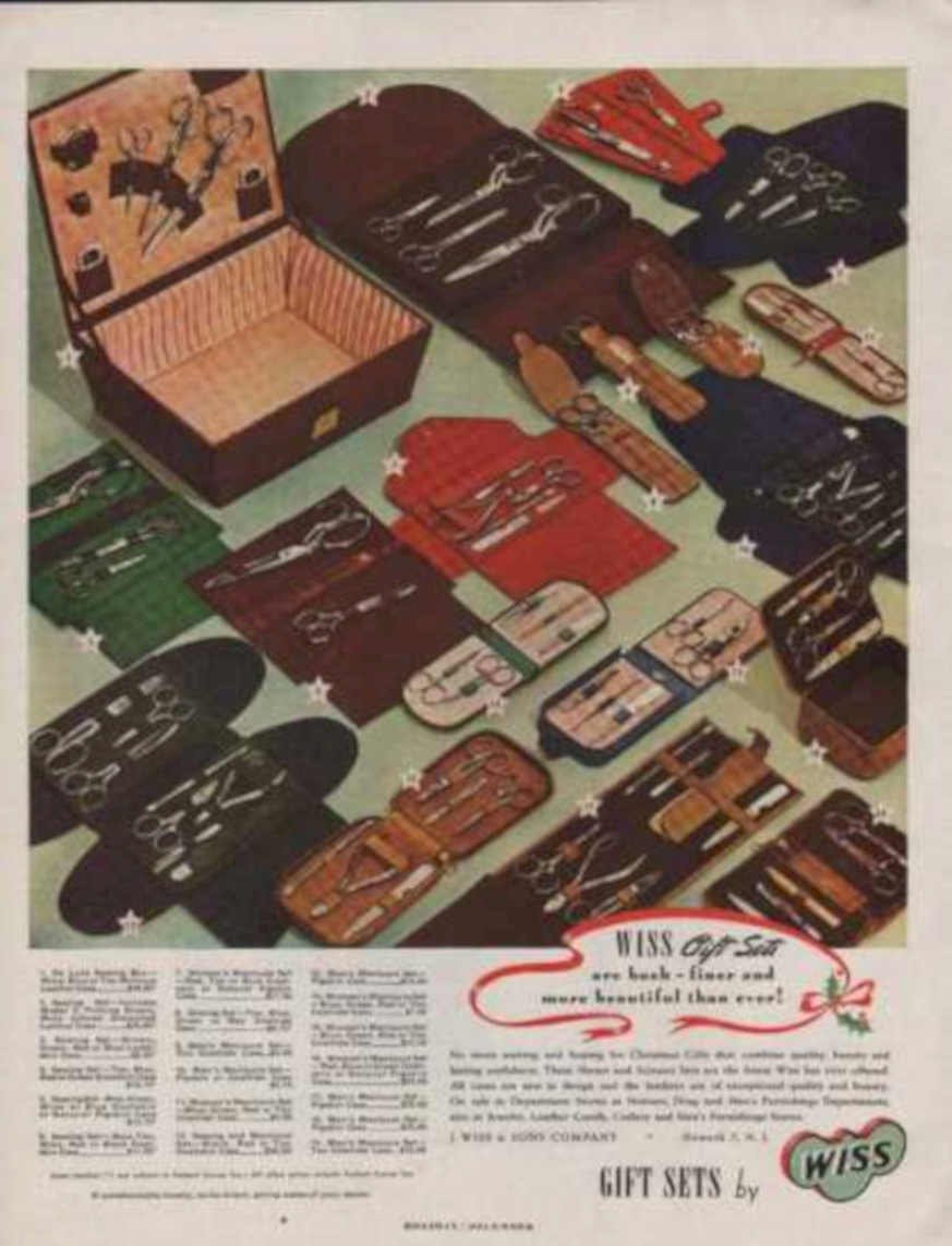 Wiss Gift Sets Vintage Retro Advert Ads A4 Photo Print