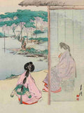Wisteria blossoms in a Nobles garden Floral Art of Japan 1899 A4 Photo Print
