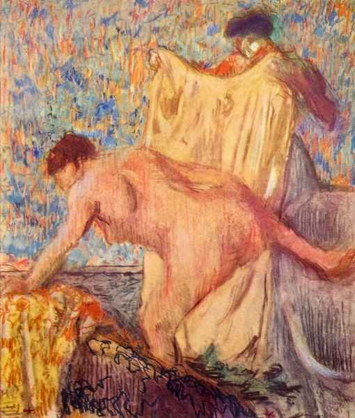 Withdrawing from the bathtub by Degas A4 Photo Print