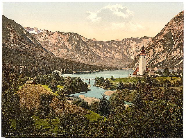 Wocheiner Lake Carniola Vintage A4 Photo Print