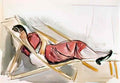 Wojciech Weiss aneri in a deck chair 1918 Art A4 Photo Print