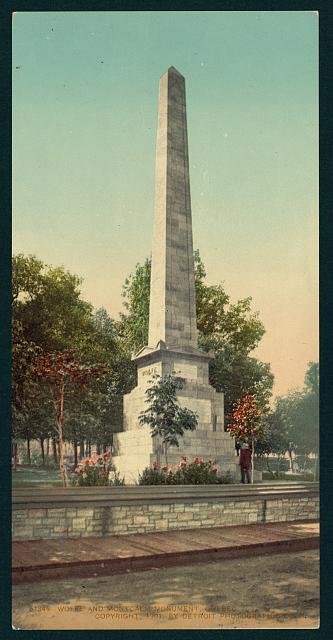 Wolfe and Montcalm monument Quebec Vintage A4 Photo Print