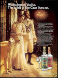 Wolfschmidt Vodka Czar Vintage Retro Advert Ads A4 Photo Print