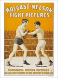 Wolgast Nelson Fight Pictures Boxing Vintage Retro Advert Poster A4 Photo Print
