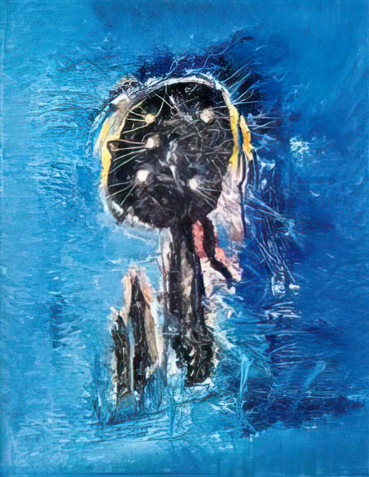 Wols the blue phantom 195 Art A4 Photo Print