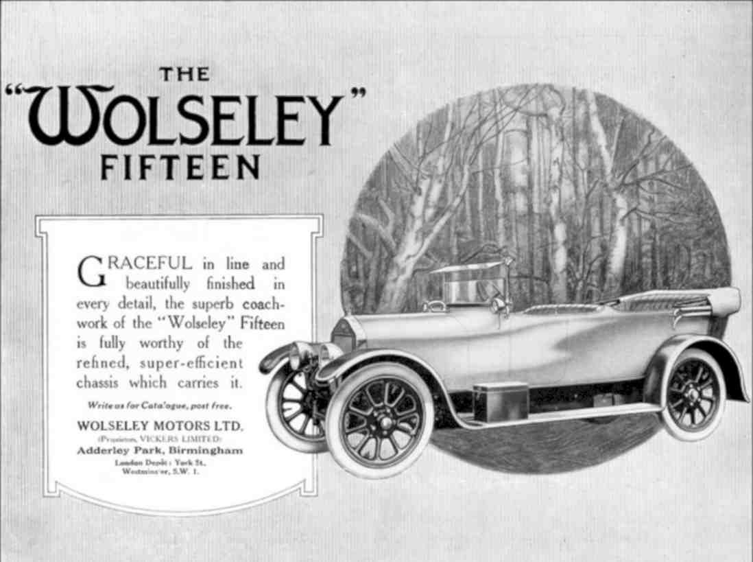 Wolseley Fifteen Car Vintage Retro Advert Poster A4 Photo Print