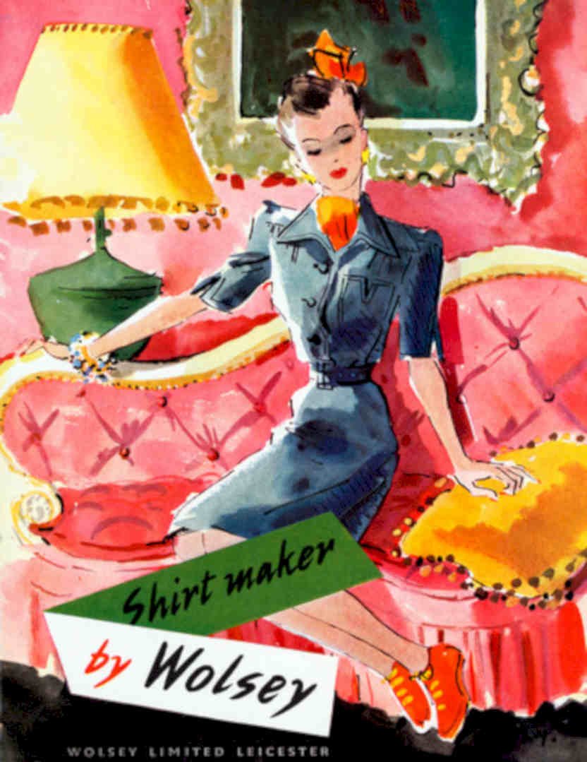 Wolsey Blue Dress Vintage Retro Advert Poster A4 Photo Print