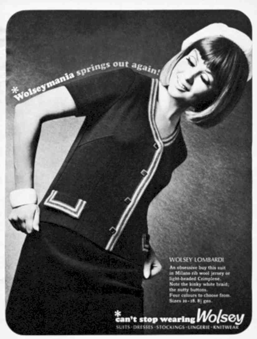 Wolsey Lombardy Suit Vintage Retro Advert Poster A4 Photo Print