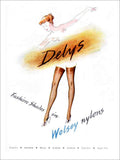 Wolsey Nylons 1950s Vintage Retro Advert Poster A4 Photo Print
