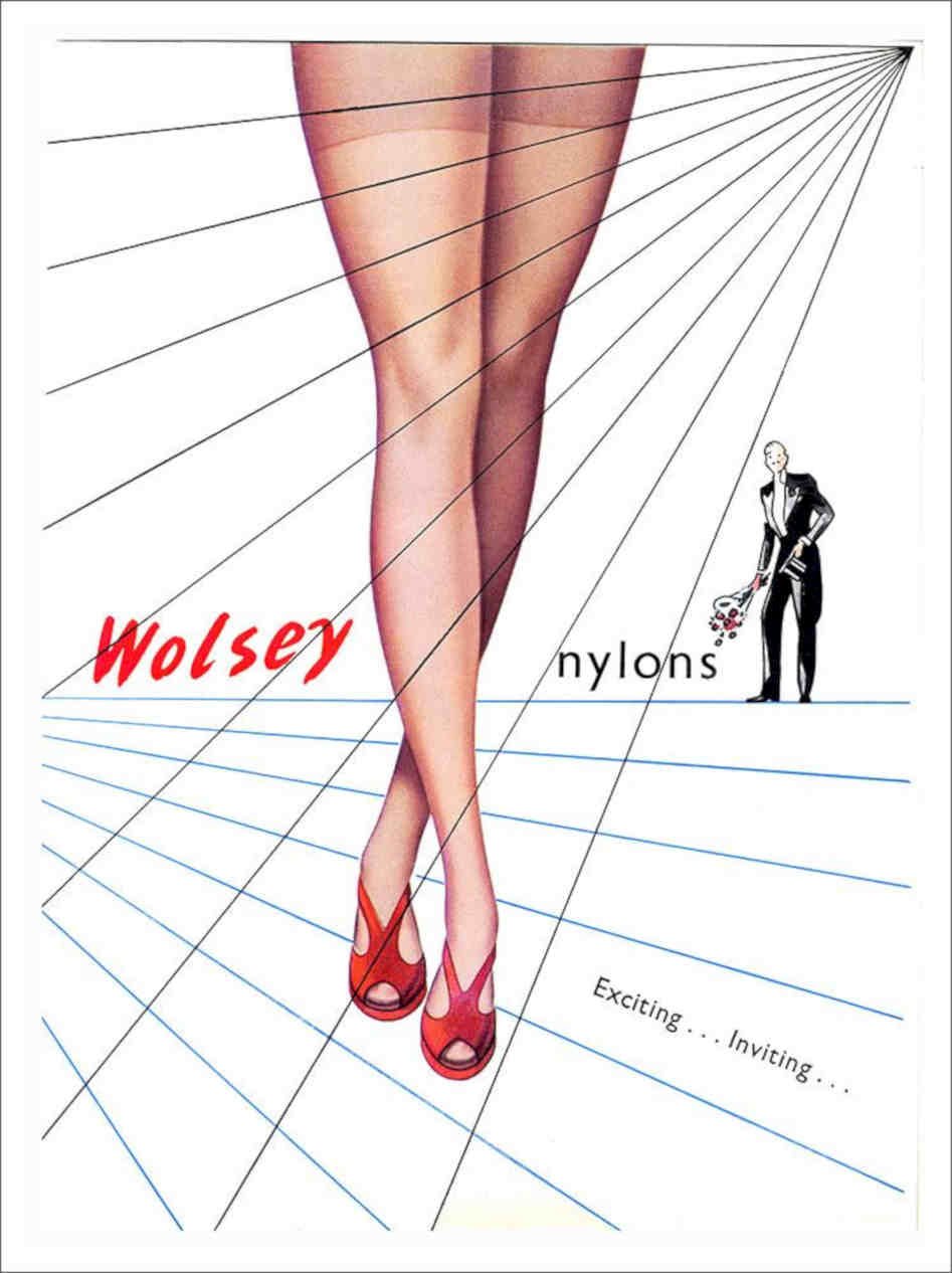 Wolsey Nylons Stockings Advert 1950s 2 Vintage Retro Advert Poster A4 Photo Pri