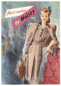 Wolsey Trench Coat 1940s Vintage Retro Advert Poster