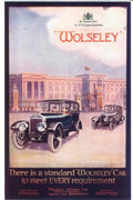 Wolsley Car Palace 1930s Vintage Retro Advert Poster