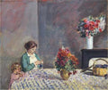 Woman And Child Seated At A Table 1914 A4 Photo Print