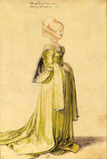 Woman Dressed Up Durer A4 Photo Print