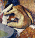 Woman Drying Hair Degas A4 Photo Print