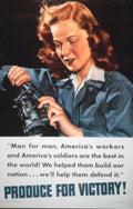 Woman Gun Poster 1940s Vintage Retro Advert Poster