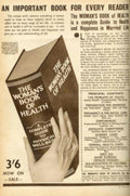 Woman Health Book 1930s Vintage Retro Advert Poster