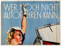 Woman Helmet Auto Vintage Retro Advert Poster A4 Photo Print
