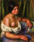 Woman In Blue A4 Photo Print