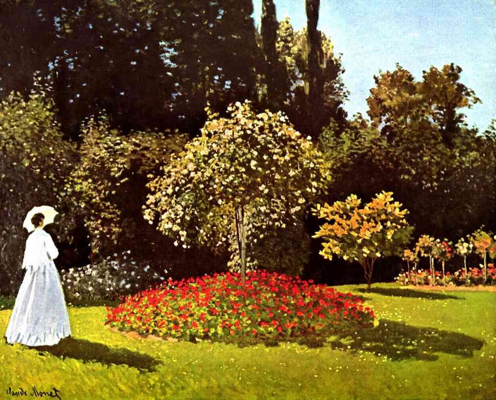 Woman In The Garden A4 Photo Print