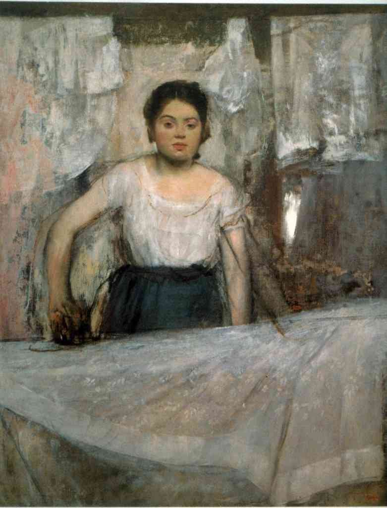 Woman Ironing Degas Impressionism A4 Photo Print