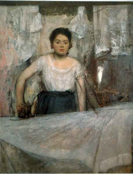 Woman Ironing by Degas Impressionism A4 Photo Print