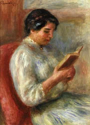 Woman Reading 1906 A4 Photo Print
