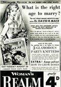 Woman Realm August Vintage Retro Advert Poster A4 Photo Print