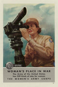 Woman Weather Observer American World War II Advert Poster