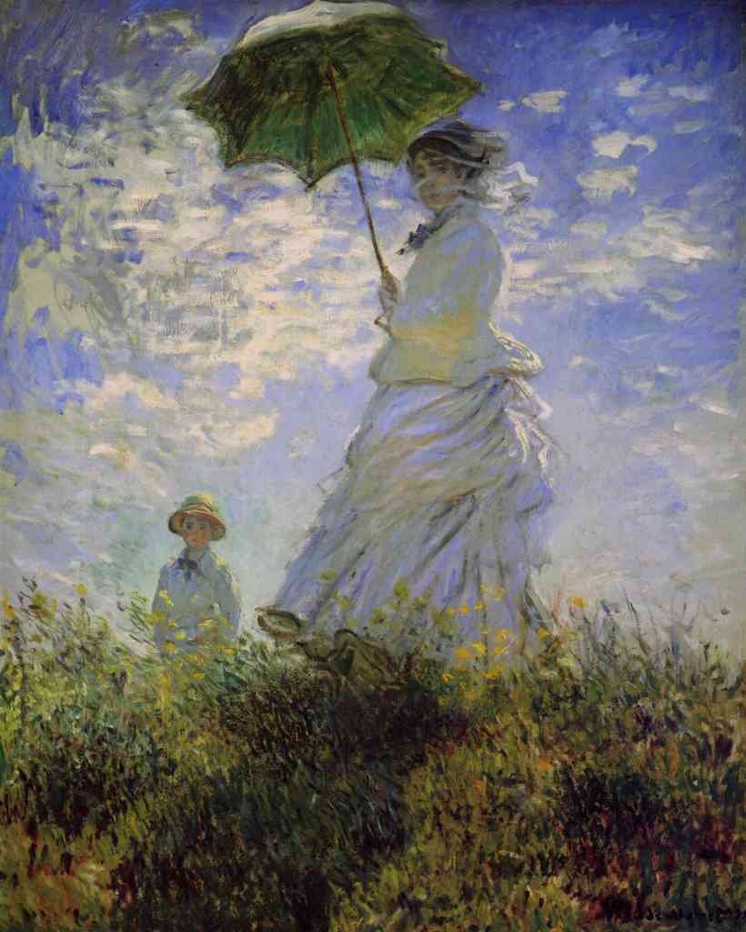 Woman With A Parasol A4 Photo Print