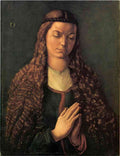 Woman With Curly Hair Durer A4 Photo Print