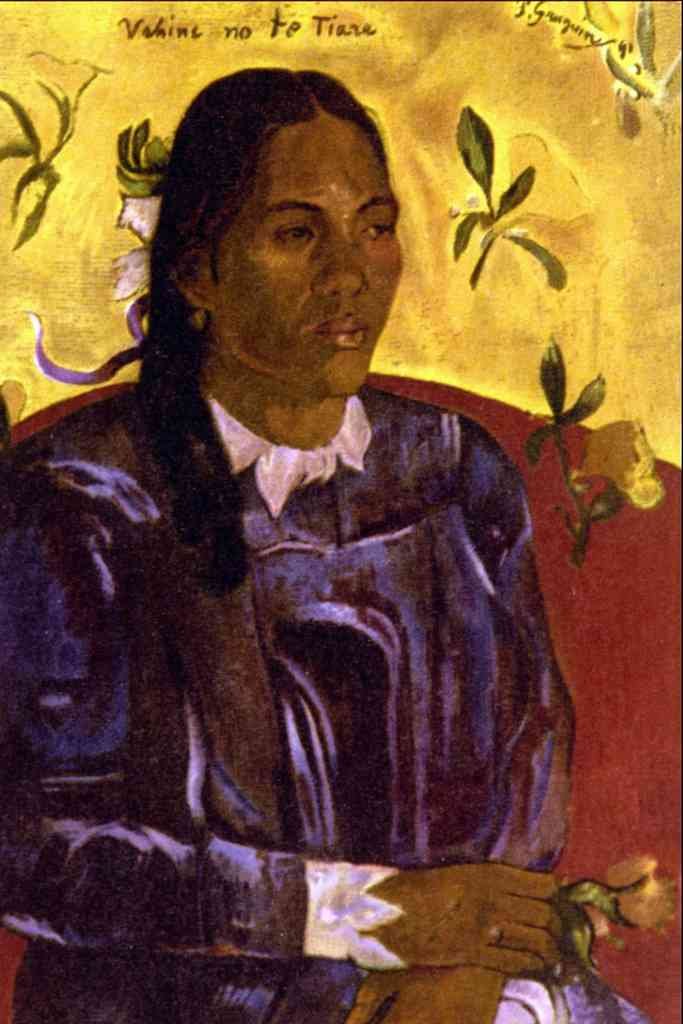 Woman With Gardenia Gauguin Impressionism A4 Photo Print