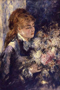 Woman With Lilacs Renoir A4 Photo Print
