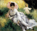 Woman With Parasol Renoir A4 Photo Print