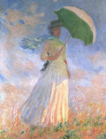 Woman With Parasol A4 Photo Print