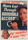 Woman Zero Pilot American World War II Advert Poster