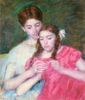 Woman and girl by Cassatt A4 Photo Print