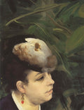 Woman with gull feathe Detail Renoir A4 Photo Print